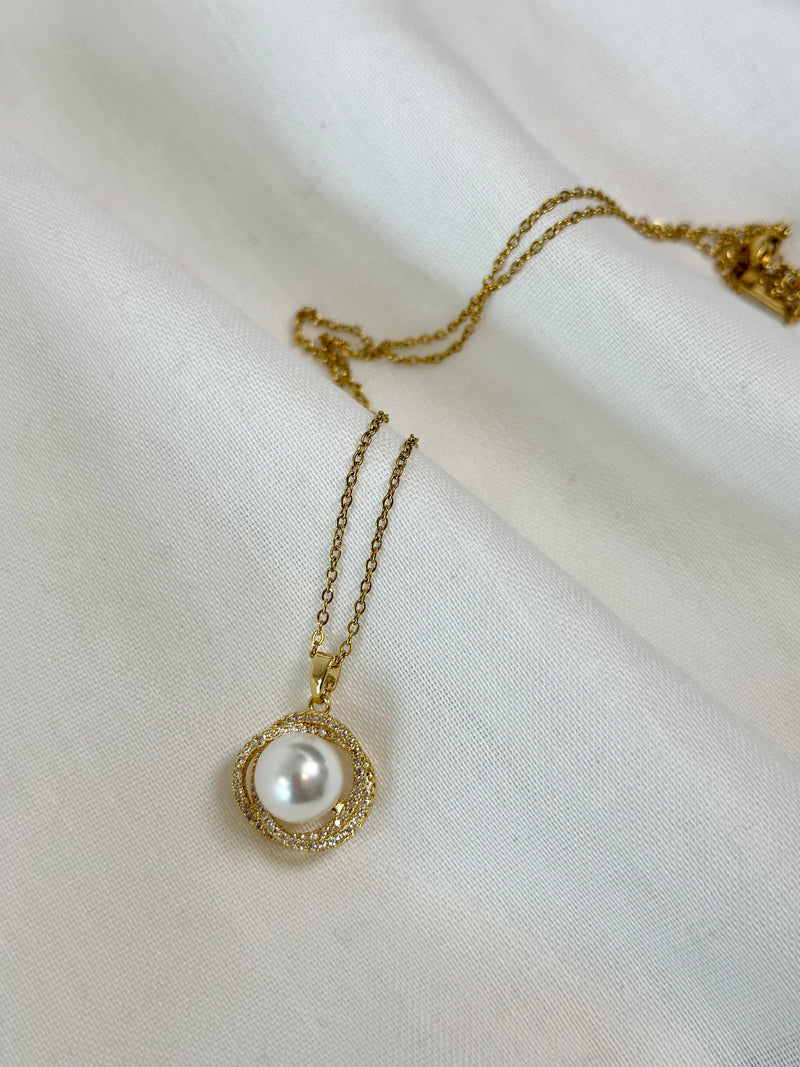 Halskette Perle rund
