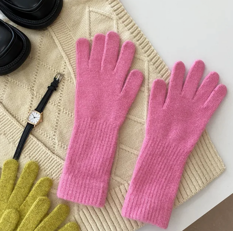 Fingerhandschuhe Pink
