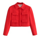 Leichte Jacke kurz, Rot