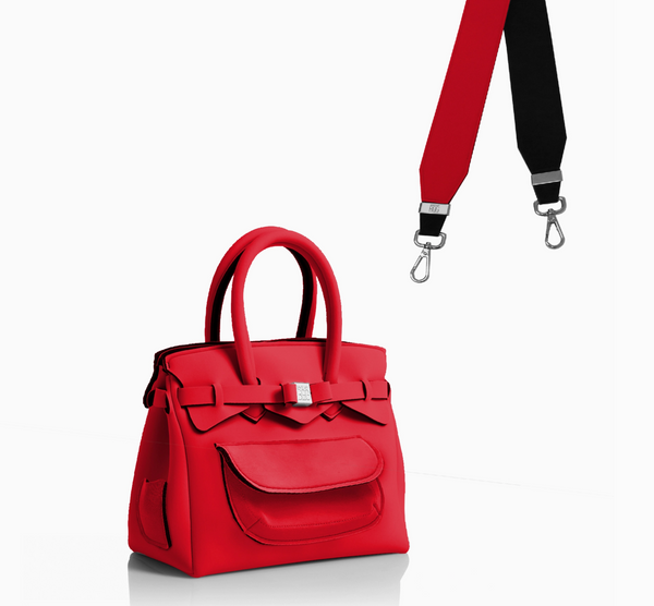 Handtasche NeoWave Rot mit Strap