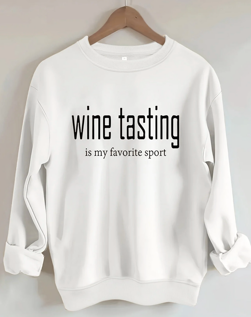 Pullover Rundhals Wine tasting