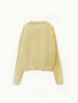 Strickjacke Vanille Gelb