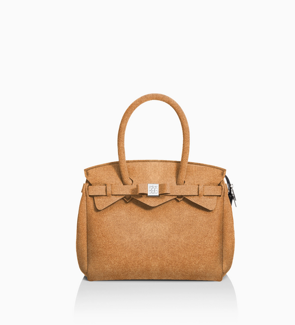 Handtasche NeoWave hellbraun mini Wildlederoptik