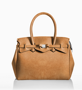 Handtasche NeoWave hellbraun Wildlederoptik