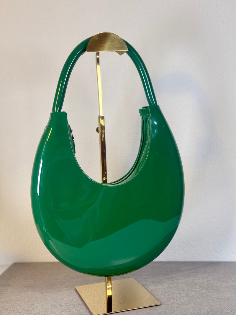 Handtasche Lack Grün