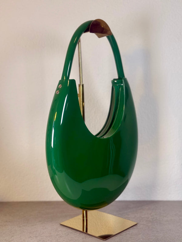 Handtasche Lack Grün