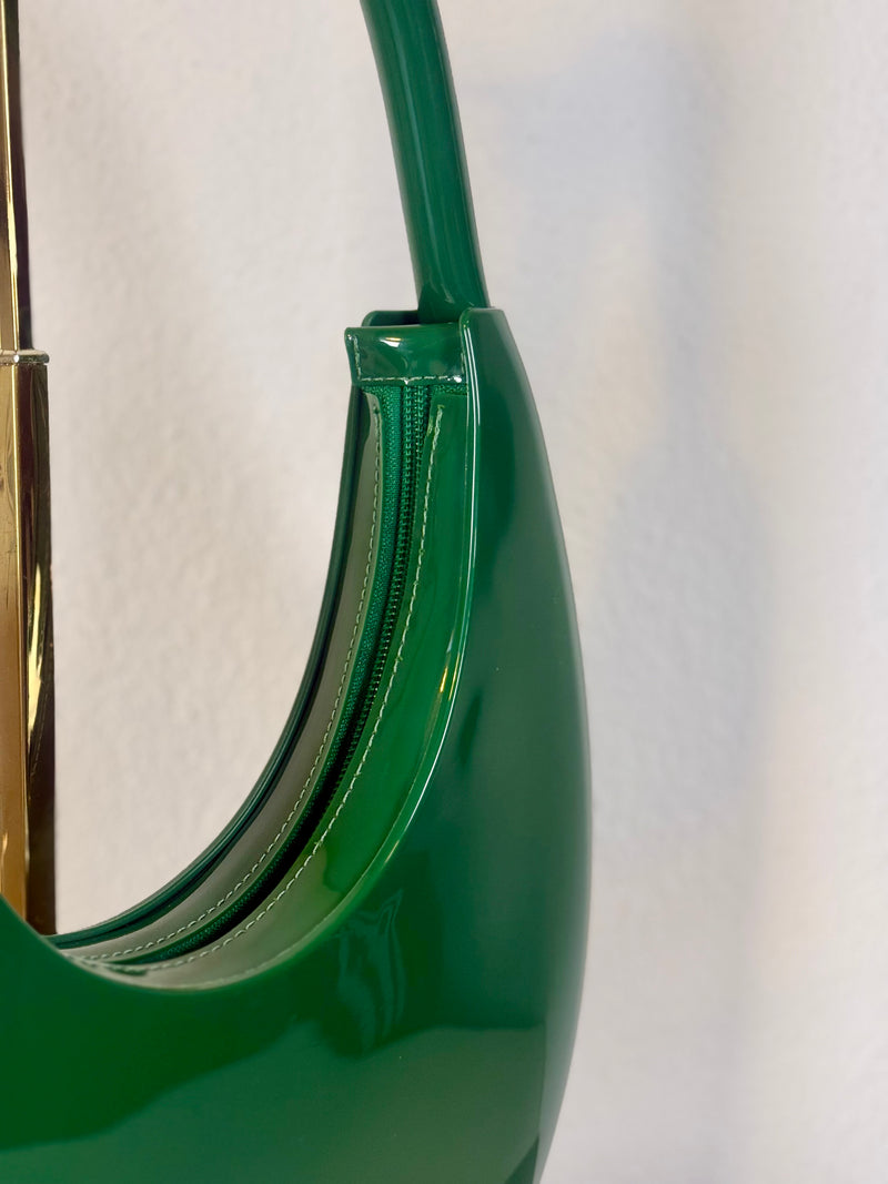 Handtasche Lack Grün
