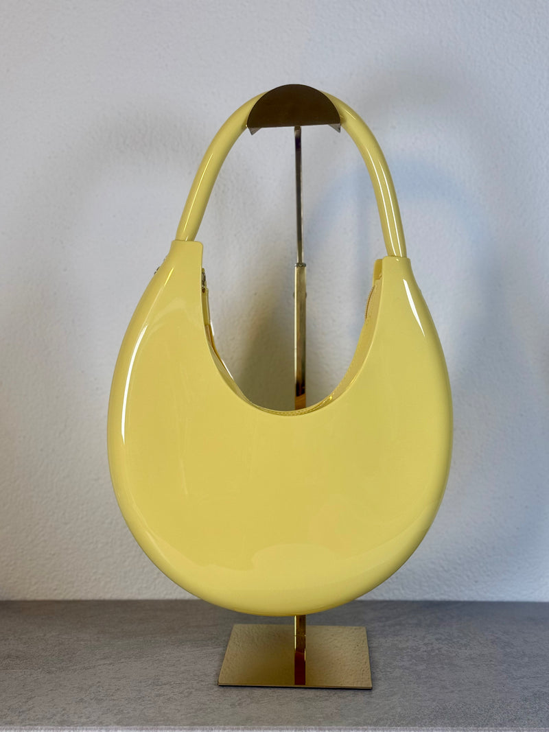 Handtasche Lack Gelb