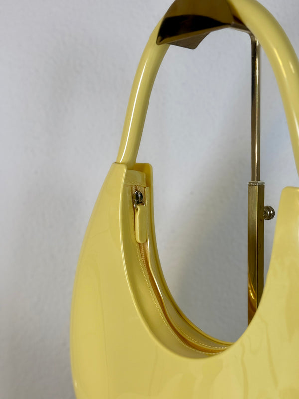 Handtasche Lack Gelb