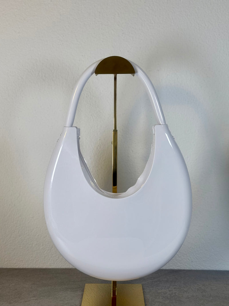 Handtasche Lack Weiss