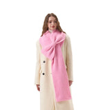 Schal mit Masche Rosa