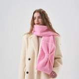 Schal mit Masche Rosa