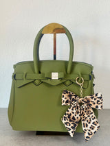 Taschenschmuck Leopard Masche