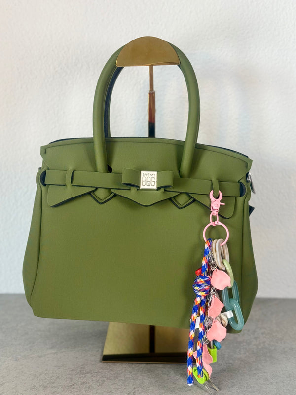 Taschenanhänger Mint mit Schloss