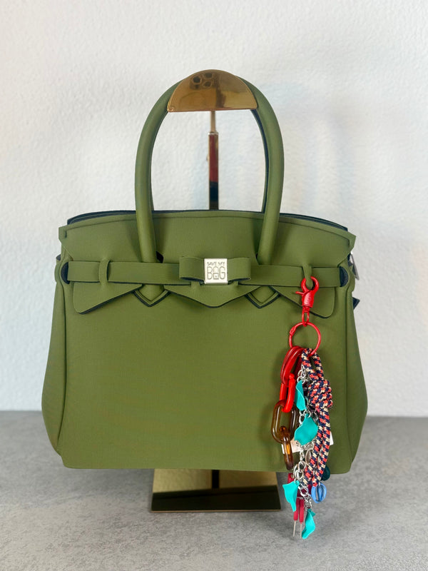 Taschenanhänger Rot mit Schloss
