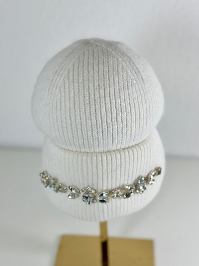 Beanie hat with angora wool mustard yellow