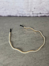 Headband small beads in wave shape