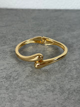 Armreif Drops golden mit Schnappverschluss