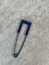 Taschenschmuck grosse Büroklammer Blau