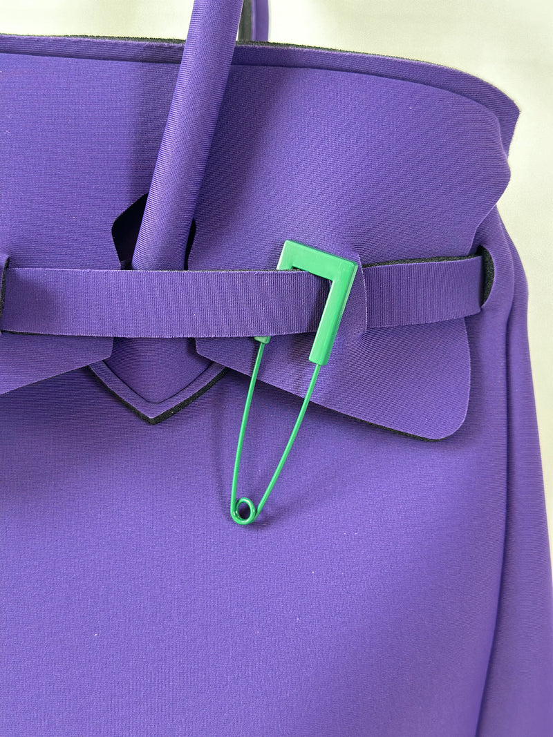 Taschenschmuck grosse Büroklammer Grün