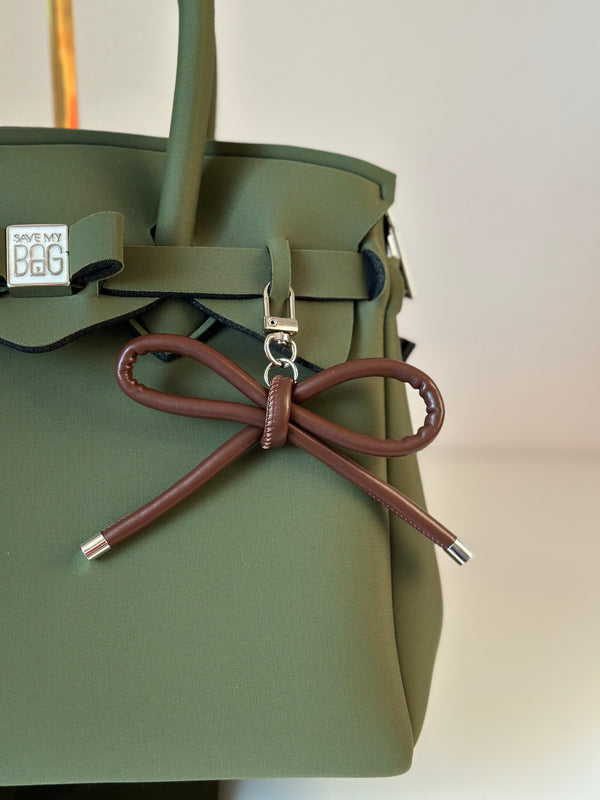 Taschenanhänger Masche Braun
