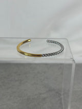 Armreif Gold & Silber halb und halb