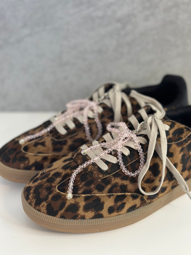 Schuh Accessoires Maschen rosa transparent
