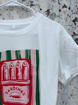 T-Shirt Sardines Pink Grün