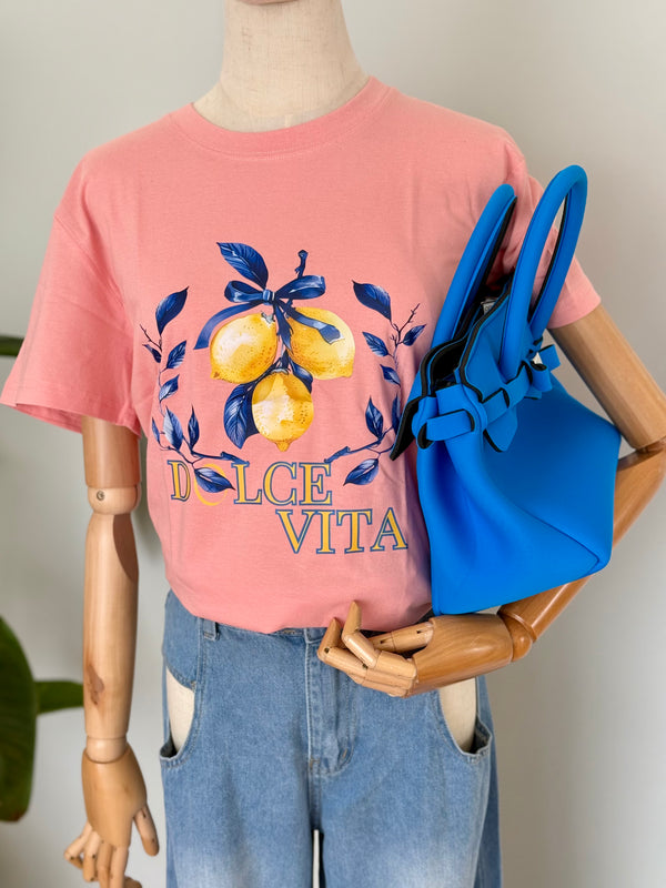 T-Shirt Rosa La dolce Vita