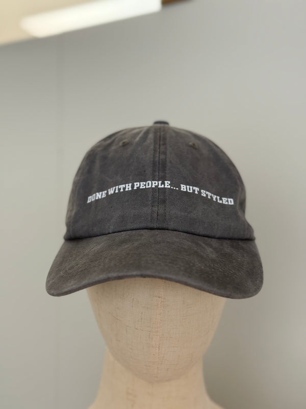 Cap Done with People ... but styled
