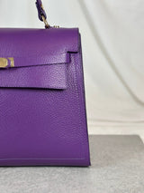 Lederhandtasche Purple