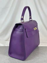 Lederhandtasche Purple