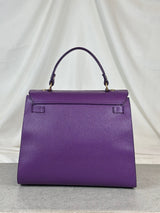 Lederhandtasche Purple