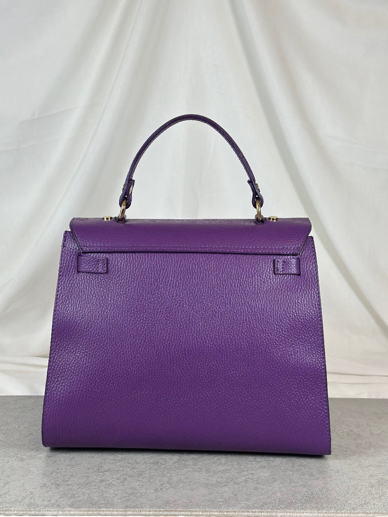 Lederhandtasche Purple