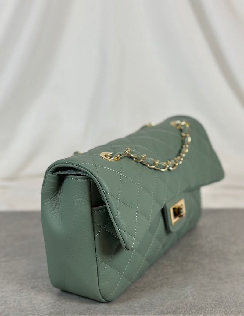 Lederhandtasche mint