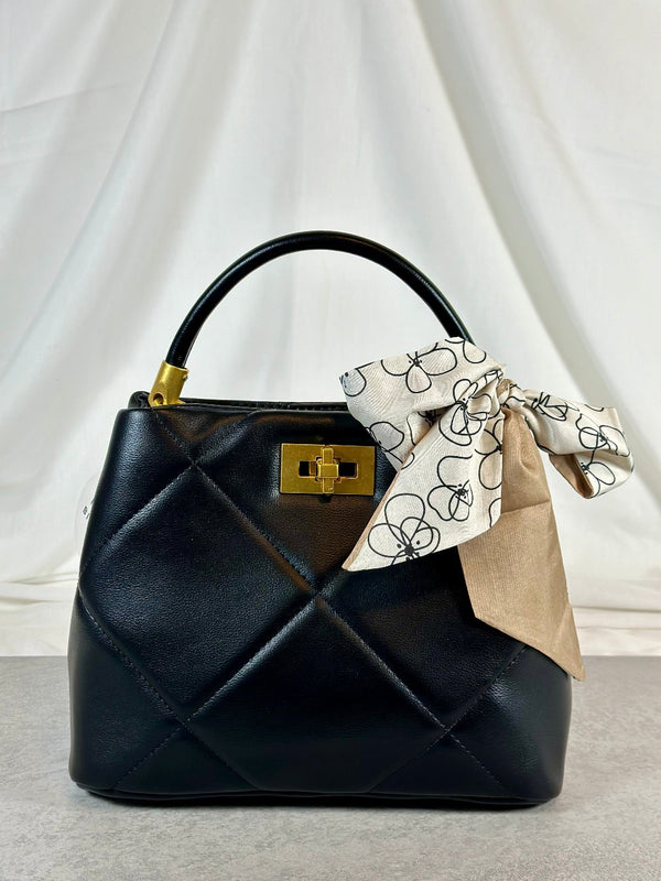 Blake handle bag black, vegan leather