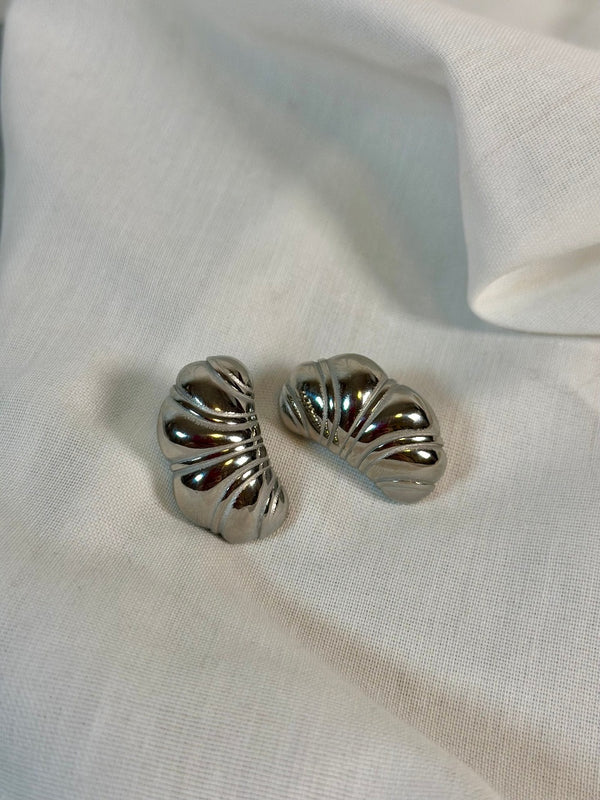 Ohrringe Croissant Silber