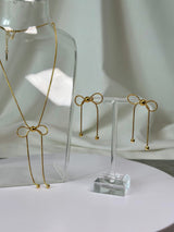 Schmuckset Schleifen, Ohrringe und Halskette