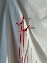 Haarspangen rote Schleifen 2 Stk.