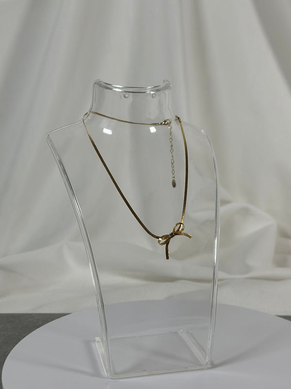 Halskette mini Schleife Gold