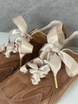 Schuhbänder Champagner Satin