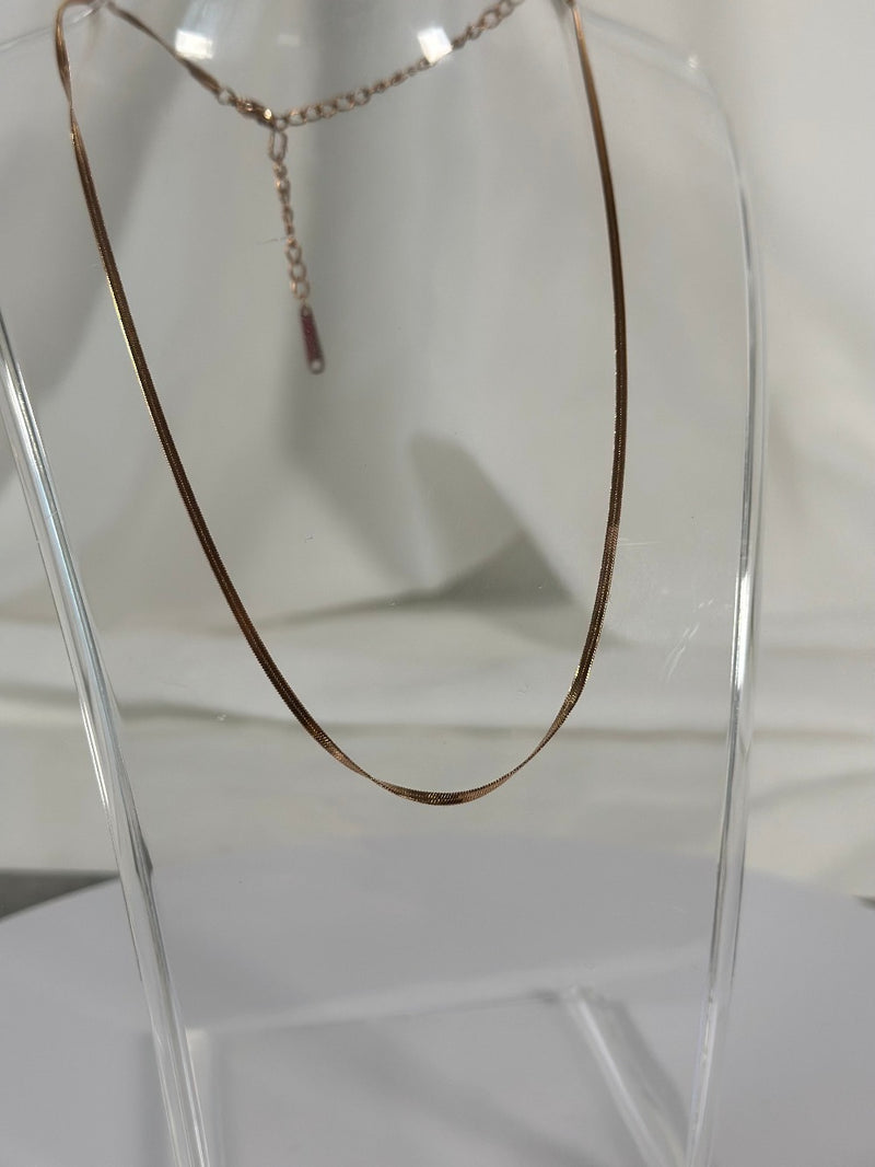 Halskette Rosegold mini Snakechain