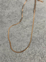 Halskette Rosegold mini Snakechain