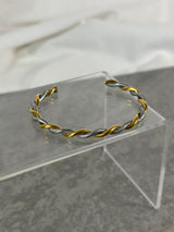 Armreif Twist Gold & Silber Mix