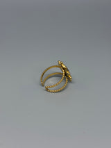 Kleiner ovaler Leoprint-Ring – dezentes Statement mit Stil