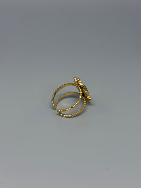 Kleiner ovaler Leoprint-Ring – dezentes Statement mit Stil