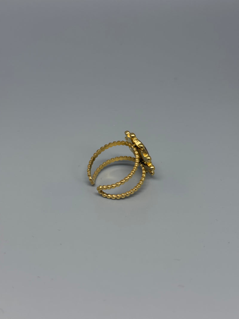 Kleiner ovaler Leoprint-Ring – dezentes Statement mit Stil
