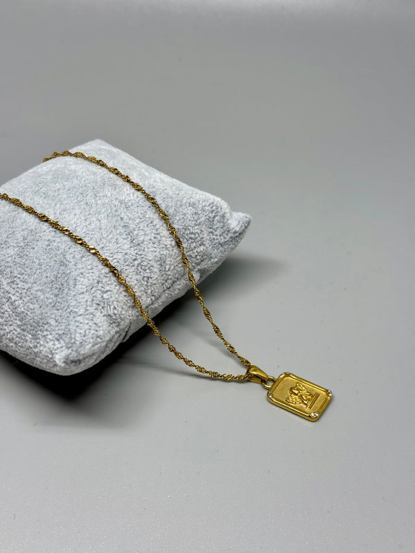 Halskette mit Schutzengel Anhänger