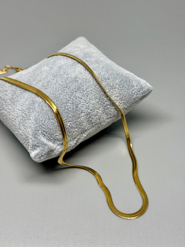 Necklace Snakechain simple, gold-colored