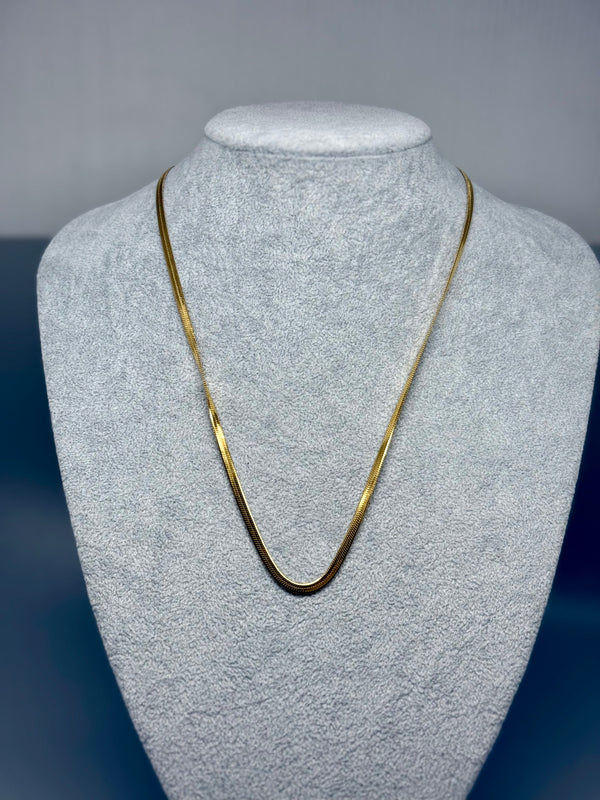 Necklace Snakechain simple, gold-colored